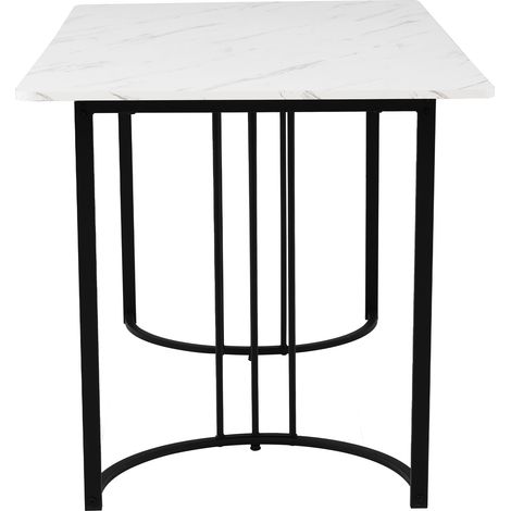 Ensemble table et chaises, 5 pièces, 1 table + 4 chaises, métal et velours, gris foncé (1/5)
