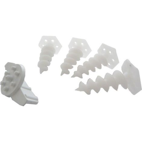 Pasador de montaje para poliestireno blanco KWM-120 22.118 1 paquete = 4 unidades.