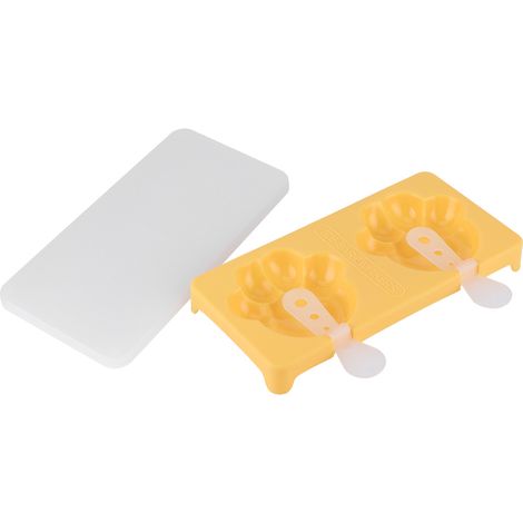 DIY-Eiscremeform, Kuchen- und Schokoladenformen mit Stielen für Kleinkinder, Kinder und Erwachsene, Küchenhelfer, Gelb (1/5)