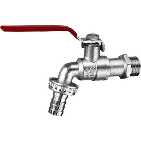 Robinet d'arrosage sphérique 1/4 de tour 1/2'' bec 3/4'' - GARIS - B02-RA1515 (1/3)