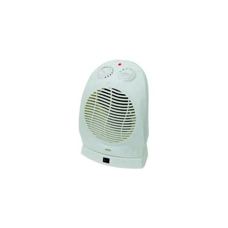 TERMOVENTILATORE RUOTANTE CON TERMOSTATO 2000W  cm.24x21x31h.    SYNTESY