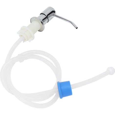 Kit de pompe à savon pour lavabo, distributeur de savon en acier inoxydable 304 avec tube en silicone pour cuisine et salle de bain (1/5)