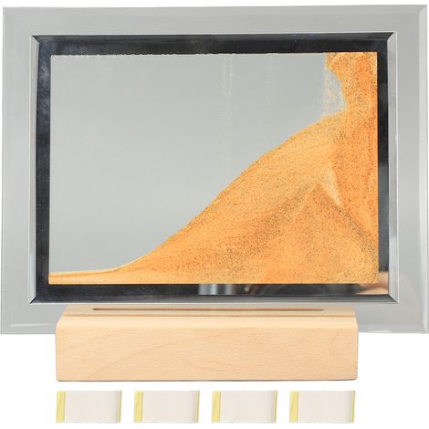 Lampe 3D sable mouvant LED, tableau décoratif en verre, veilleuse pour bureau chambre, USB 5V (1/5)