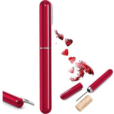 Tire Bouchon,Tire-Bouchon à Pression d'air 7S Cork Pops Out,Tire Bouchon Pompe à Air,Tire Bouchon Air Comprimé,Tire Bouchon Air Pression Avec Coupe-capsule,Ouverture de Bouteille Portable Accessoire(r (1/5)