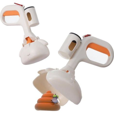 Ramasse-crottes chien portable – Support sac poubelle, sans contact – Sacs inclus – Hygiénique (1/4)