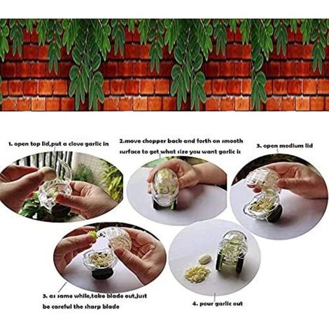 Presse-ail et hachoir – Mini outil de cuisine Gadget (1/3)