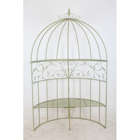 Garden Arbour Bench - L59 x W138 x H217 cm - Stone Grey