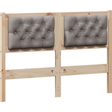 Maison Exclusive - Testiera Altro Marrone e taupe 135 cm Legno di pino massello