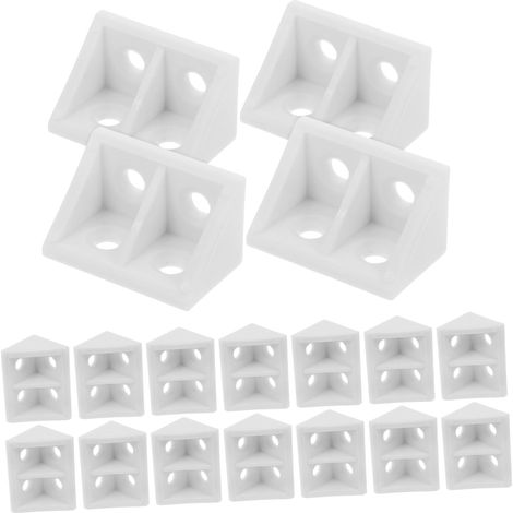 Équerres angle pour supports étagères renforts meubles lot de 20 (1/5)