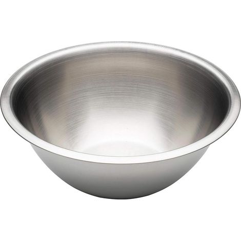 1 Salatschüssel, Edelstahl, 18 cm, 0,95 l, spülmaschinen-, kühlschrank- und gefriergeeignet, Küche (1/5)