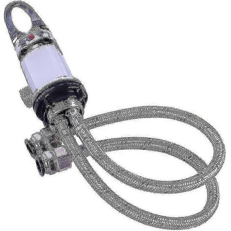 Mitigeur de douche chromé pour caravane, camping-car et fourgon aménagé, sortie 1/2", raccords rapides de 1500 mm - En stock (1/4)