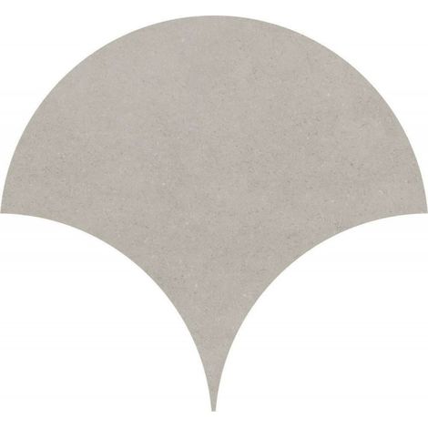 Alle Carrelage - Carrelage sol / mur forme écaille de poisson grand format effet béton gris NASSAU TULUM GRIS - Vendu par boîte de 0,62 m² (1/2)