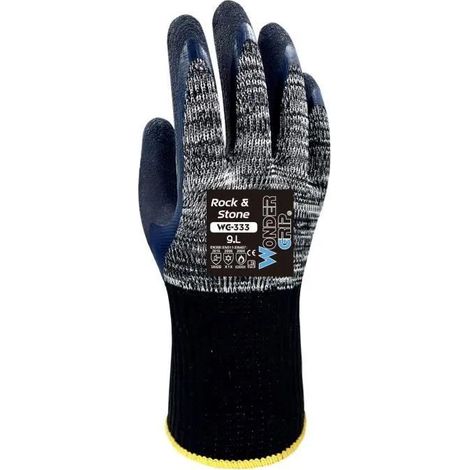 Guantes de trabajo Wonder Grip WG-333 gris XL látex