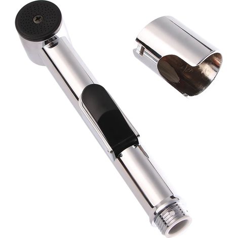 Bidet de toilette portatif (argenté) - Kit d'adaptation pour toilettes - Pommeau de douche de salle de bain à une seule tête - Robinet de bidet en ABS (1/5)