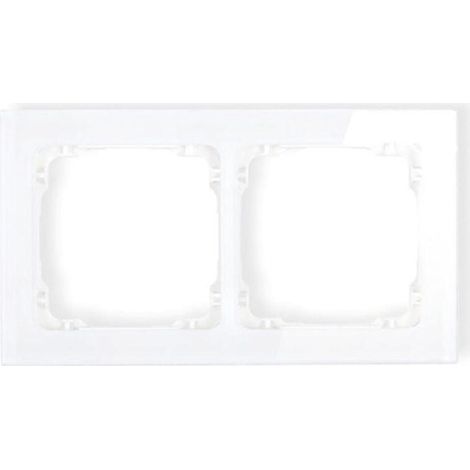 Karlik DECO 2-fach Rahmen transparent aus ASA-Kunststoff