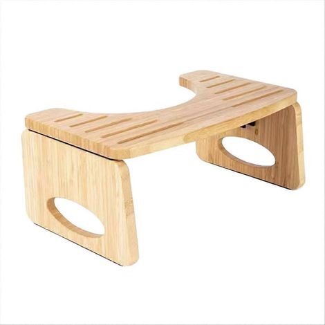 Tabouret de toilette pliable, repose-pieds squat adulte pour salle de bain, siège escamotable robuste, aide à la position naturelle, modèle compact et pratique. (1/5)