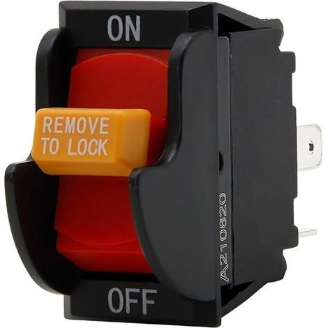 Interrupteur marche/arrêt à 2 broches. remplacement pour Ryobi 46023 Delta/Porter Cable 489105-00 438010170141. pour scies circulaires à table. perceuses. outils électriques. raboteuses. scies à ruban (1/4)
