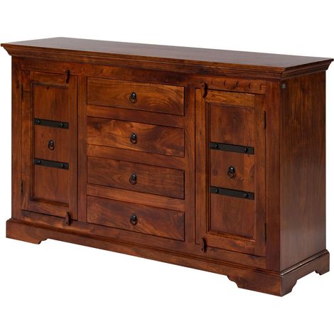 Buffet 150x45 Acacia laqué Nougat OXFORD 513 (1/4)