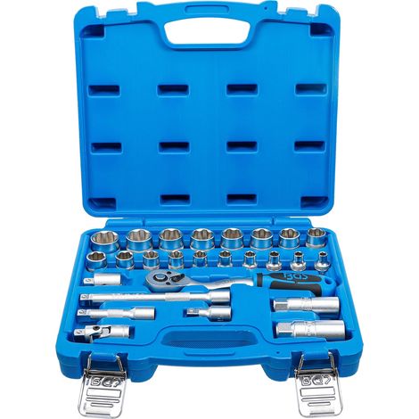 BGS Set  di chiavi  a bussola  profilo onda  attacco 10  mm (3/8")  26 pz.  - 2227 (1/4)
