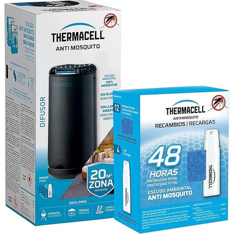 Pack Antimosquitos para Exterior – Protección Eficaz sin Deet ni Perfume, Incluye Recambios para 12h + 48h Extra – Ideal para Terrazas y Alternativa al Spray