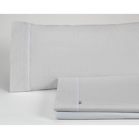 Juego de sábanas Greta color perla - Cama de 135/140 (3 piezas) - 100% algodón - 200 hilos. Gramage: 125 (1/4)