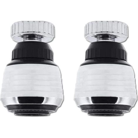 2 Pièces Aérateur de Robinet, 360 Degrés Robinet Rotatif, Filtre Anti Economie Eau pour Cuisine Salle de Bains (1/3)