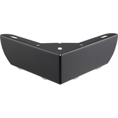 Un ensemble de 4 pieds de meubles de cuisine noirs à monter soi-même, de 55 mm de diamètre, convenant aux tables basses, armoires, lits, canapés, bureaux, chaises, etc. Fabriqués en métal robuste, si (1/5)