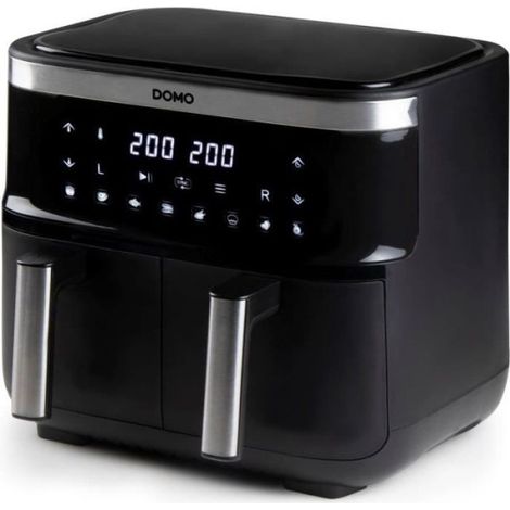 Friteuse Electrique a air chaud DOMO - DO537FR - 2 x 4 L - 85° a 200° - 8 programmes automatiques (1/5)