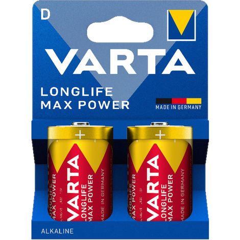 Varta LL MAX D Batterie alcaline LR20 per torcia, radio e orologio (2 pezzi) (1/2)