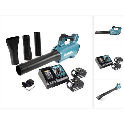 Makita DUB 184 RG Akku Gebläse 18 V Brushless + 2x Akku 6,0 Ah + Ladegerät