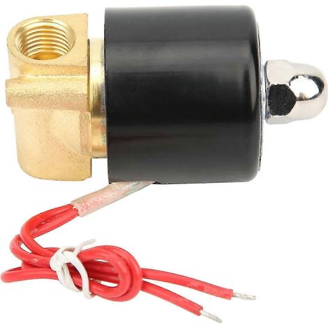 Vanne en laiton G1/4 po, pression d'eau, mécanique, normalement fermée, à action directe, 2W-025-08AC110V (1/5)