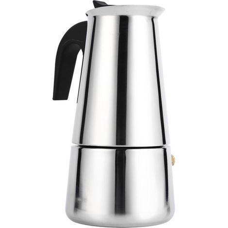 Percolateur en acier inoxydable Moka Pot Cafetière Cuisinière Utilisation au bureau à domicile (300 ml) (1/3)