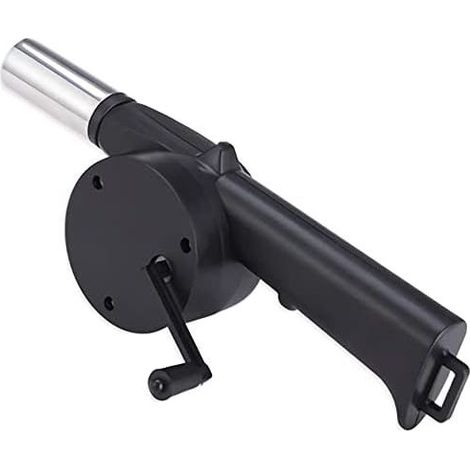 9.6 inch/24.5 cm Portable Mini Handheld Air Blower with Hand Crank Bellows for BBQ, Fire, Outdoor Cooking, Picnic, Camping (1/5)