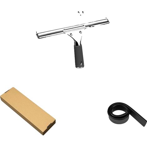 Glaswischer, schnelle Wasserentfernung, ergonomischer Griff, Schwarz 25cm (1/2)