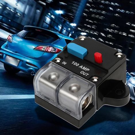 Disjoncteur réarmable 80A 300A Fusible auto-rétabli Bouton de réinitialisation manuel (100A) (1/5)