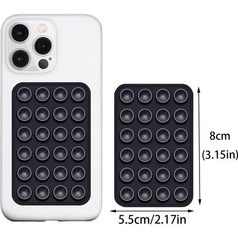 2-teiliger Saugnapf-Handyhalter, Silikon-Klebe-Saugnapf für iPhone, Saugnapfhülle, Saugnapf-Handyhalter, tragbar (1/5)