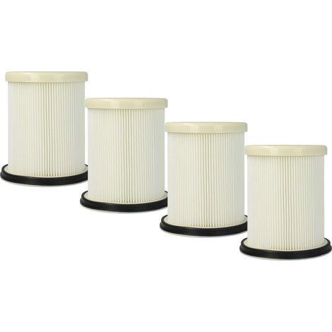 vhbw 4x filtro sostituisce Arnica BF83 per aspirapolvere, lavapavimenti - filtro HEPA nero / bianco
