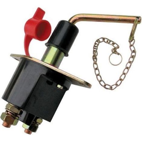 Interrupteur de coupure d'alimentation d'urgence/bouton d'arrêt d'urgence 12 V à courant élevé 200 A pour véhicules électriques, tricycles et chariots élévateurs. (1/5)