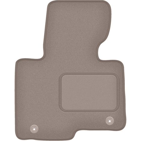 Alfombrilla beige para el conductor de la minivan Kia Carens IV (2013-2018)