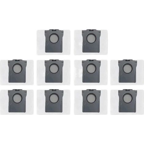 Compatible with the Dreame X40 Ultra Bot X40/X40 Pro robotic vacuum cleaner: Replacement main brush, HEPA filter, cleaning cloths, dust bags, spare parts and accessories (10 pieces).--DTEKGAZ