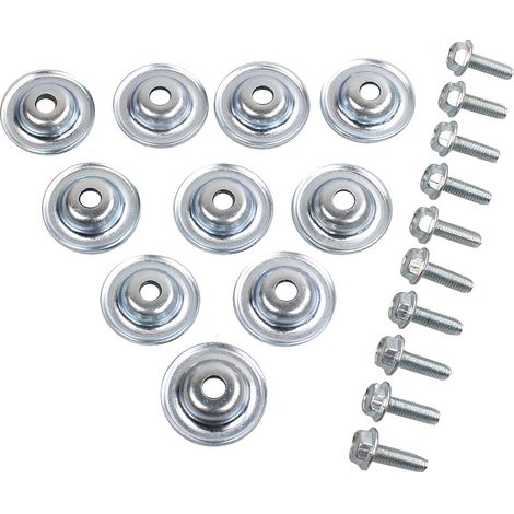 Car modification parts anti-slip plate washers and bolts suitable for all Polaris Universal Ranger RS1 RZR - 10pcs (1/4)