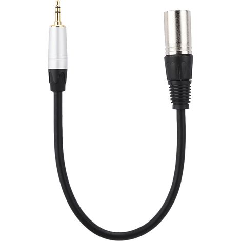 Câble Adaptateur Audio 3.5mm Mâle vers XLR Mâle pour Transmission Stéréo (1/5)