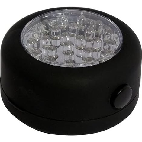 Lámpara LED magnética redonda - clase A+ Negra