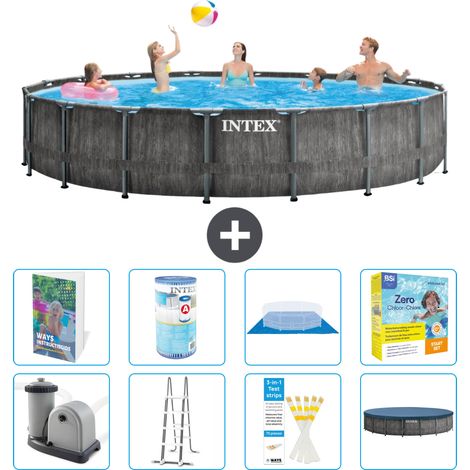 Intex Piscine Prism Frame Ronde - 549x122 cm - 9-pièces  S572