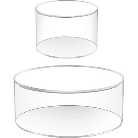Présentoir à gâteaux transparent rond remplissable (1/5)