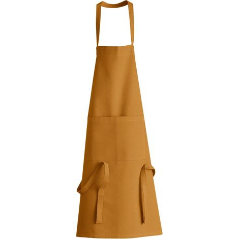 Tablier de cuisine recyclé coloris Ambre - Dimensions 72 x 85 cm - PANGIVO