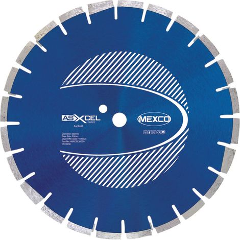 MEXCO ASXCEL35020 Asphalt XCEL Grade Diamond Blade 350 x 20mm MEXASXL35020