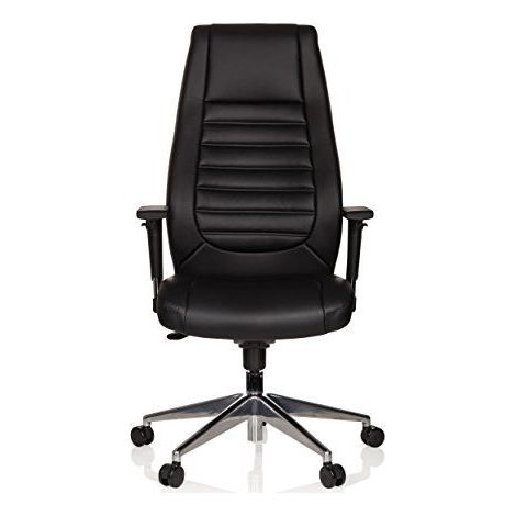 Chaise de bureau / fauteuil de bureau VITORO cuir synthétique noir hjh OFFICE
