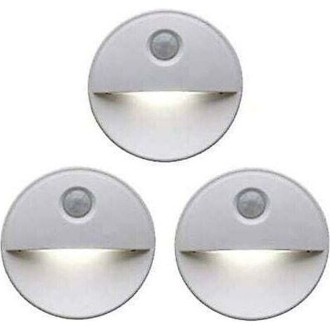 AIMOONSA Veilleuse LED dtecteur de mouvement Teinte induisant le sommeil grce aux ampoules LED Fonctionnement sans fil Parfait pour les armoires de salle de bain, les escaliers et plus