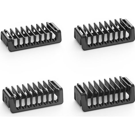 Sabots Kit Compatible avec Rasoirs QP2824 QP2734 QP25XX QP26XX Pro  Bi-Directionnel Sabots, 4 Peignes de Guidage 1/2/3/5 mm, Accessoire de Remplacement pour Rasoir Électrique (1/4)